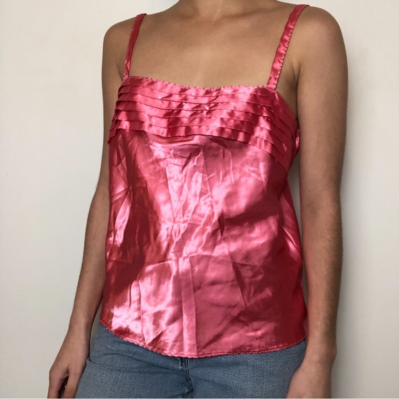 Vintage Pink Silky Tank Top! - Picture 3 of 6
